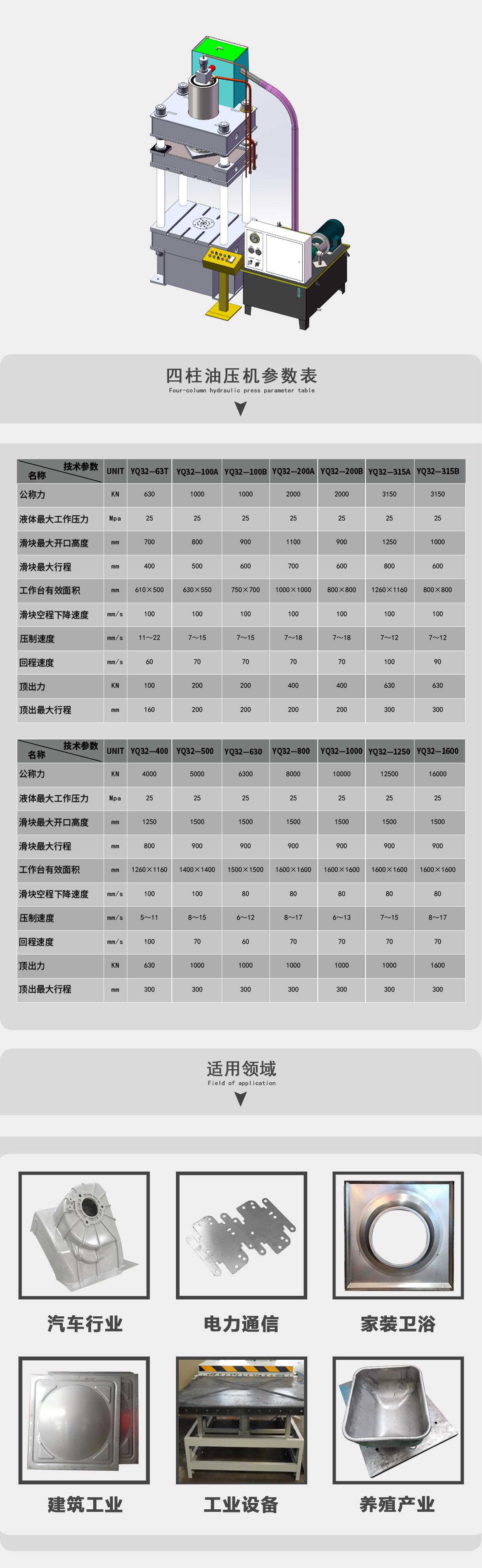 四柱油压机